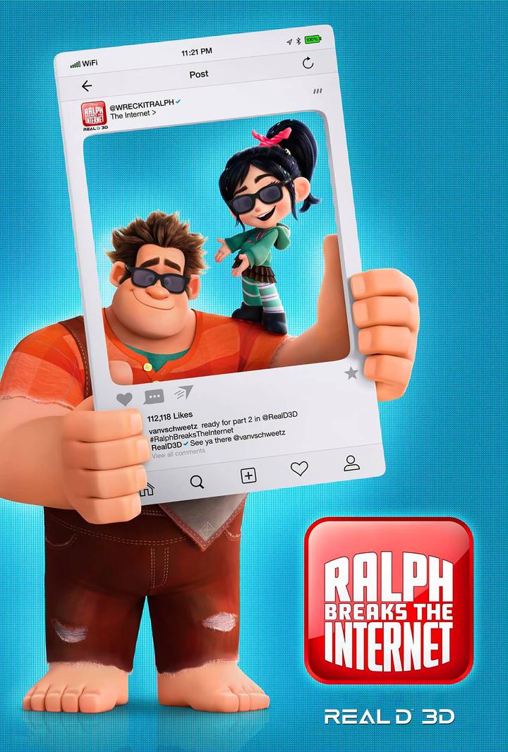 无敌破坏王2：大闹互联网电影海报